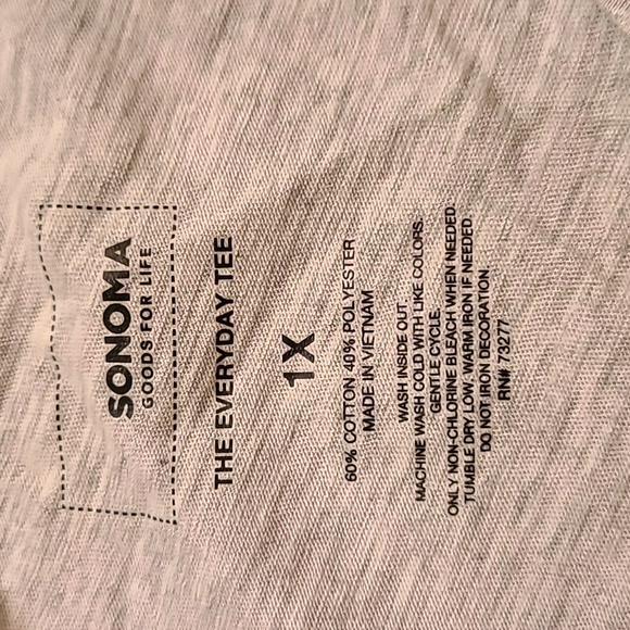 WOMAN'S SONOMA LONG SLEEVE TEE SIZE 1X - Picture 4 of 6